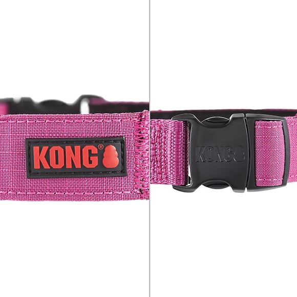 🐶 KONG® M Pink Handle Dog Collar Chew Resistant Ultra Durable Pet Pets Leash - Picture 4 of 9